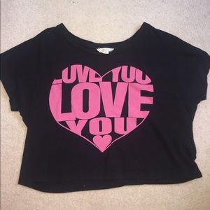 Forever 21 “Love You” Crop Top